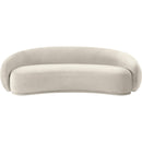 Meridian Emery Cream Velvet Sofa IMAGE 3