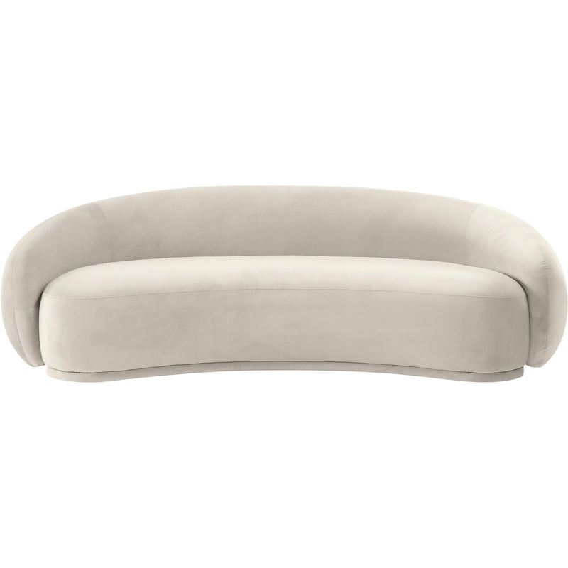 Meridian Emery Cream Velvet Sofa IMAGE 3