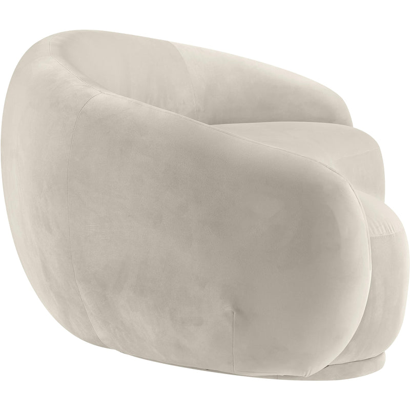 Meridian Emery Cream Velvet Sofa IMAGE 4