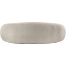 Meridian Emery Cream Velvet Sofa IMAGE 5