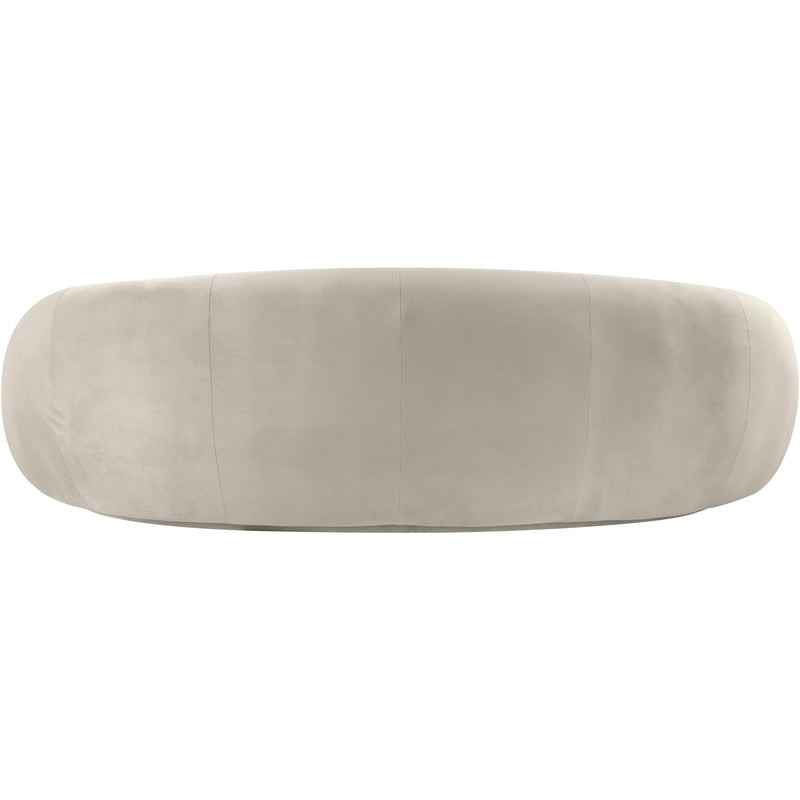 Meridian Emery Cream Velvet Sofa IMAGE 5