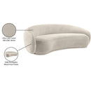 Meridian Emery Cream Velvet Sofa IMAGE 8