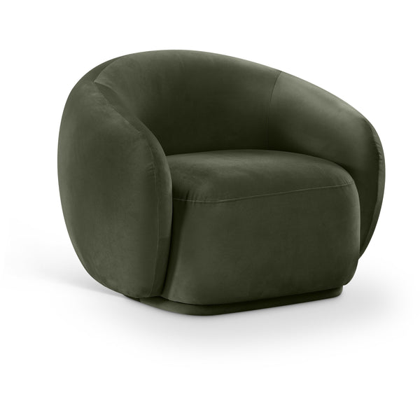 Meridian Emery Green Velvet Chair IMAGE 1
