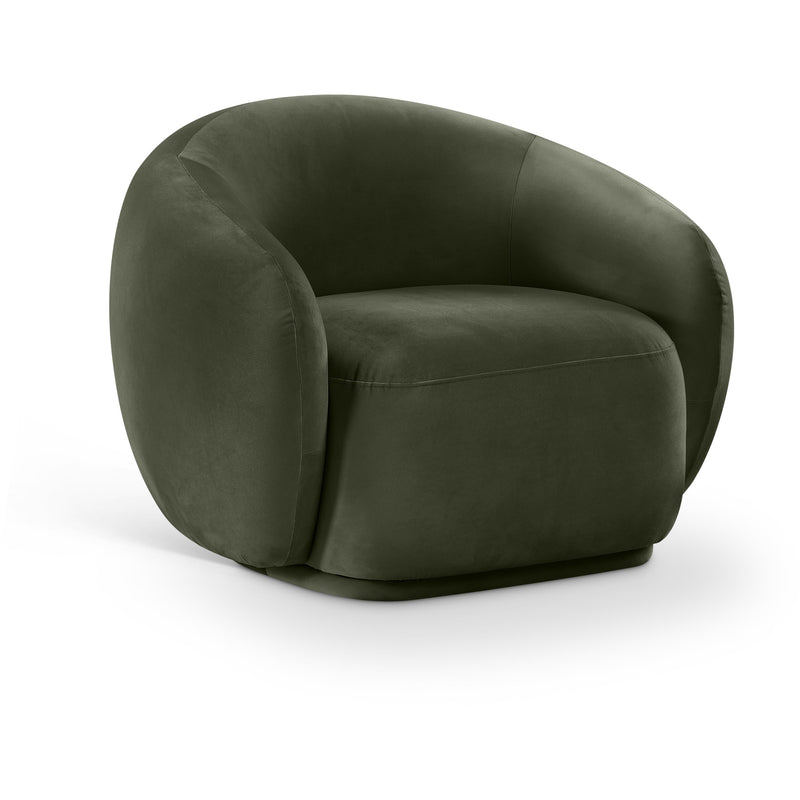 Meridian Emery Green Velvet Chair IMAGE 1