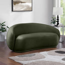Meridian Emery Green Velvet Loveseat IMAGE 2