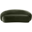 Meridian Emery Green Velvet Loveseat IMAGE 3