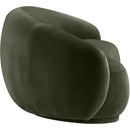 Meridian Emery Green Velvet Loveseat IMAGE 4