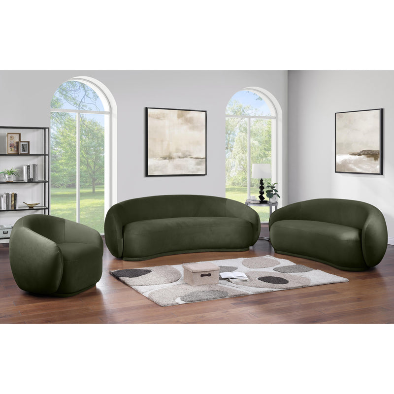 Meridian Emery Green Velvet Sofa IMAGE 9
