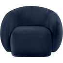 Meridian Emery Navy Velvet Chair IMAGE 3