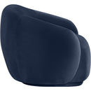Meridian Emery Navy Velvet Chair IMAGE 4