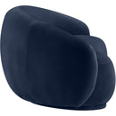 Meridian Emery Navy Velvet Loveseat IMAGE 4