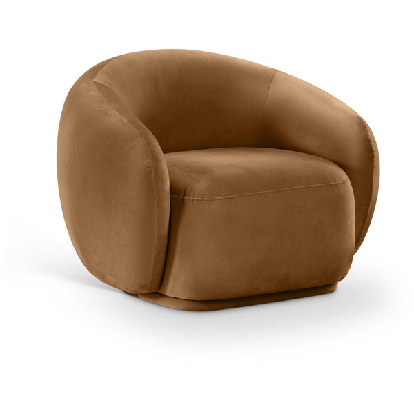 Meridian Emery Saddle Velvet Chair IMAGE 1