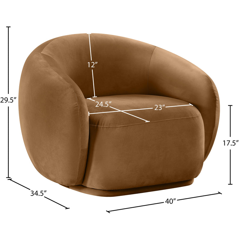 Meridian Emery Saddle Velvet Chair IMAGE 7