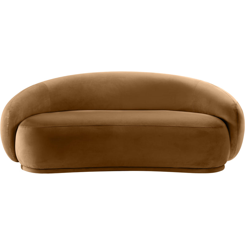 Meridian Emery Saddle Velvet Loveseat IMAGE 3