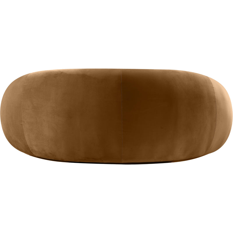 Meridian Emery Saddle Velvet Loveseat IMAGE 5