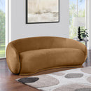 Meridian Emery Saddle Velvet Sofa IMAGE 2
