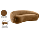 Meridian Emery Saddle Velvet Sofa IMAGE 8