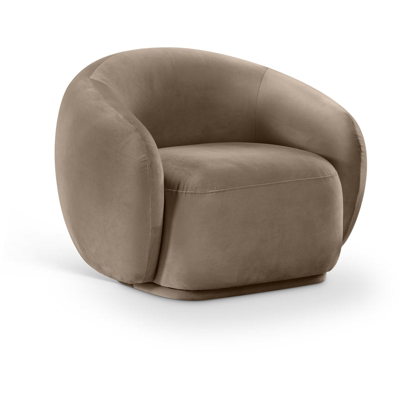 Meridian Emery Taupe Velvet Chair IMAGE 1