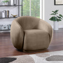 Meridian Emery Taupe Velvet Chair IMAGE 2