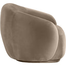 Meridian Emery Taupe Velvet Chair IMAGE 4