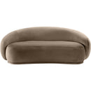 Meridian Emery Taupe Velvet Loveseat IMAGE 3