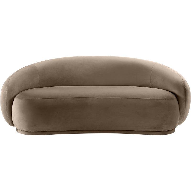 Meridian Emery Taupe Velvet Loveseat IMAGE 3