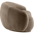 Meridian Emery Taupe Velvet Loveseat IMAGE 4