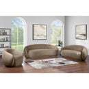Meridian Emery Taupe Velvet Loveseat IMAGE 9