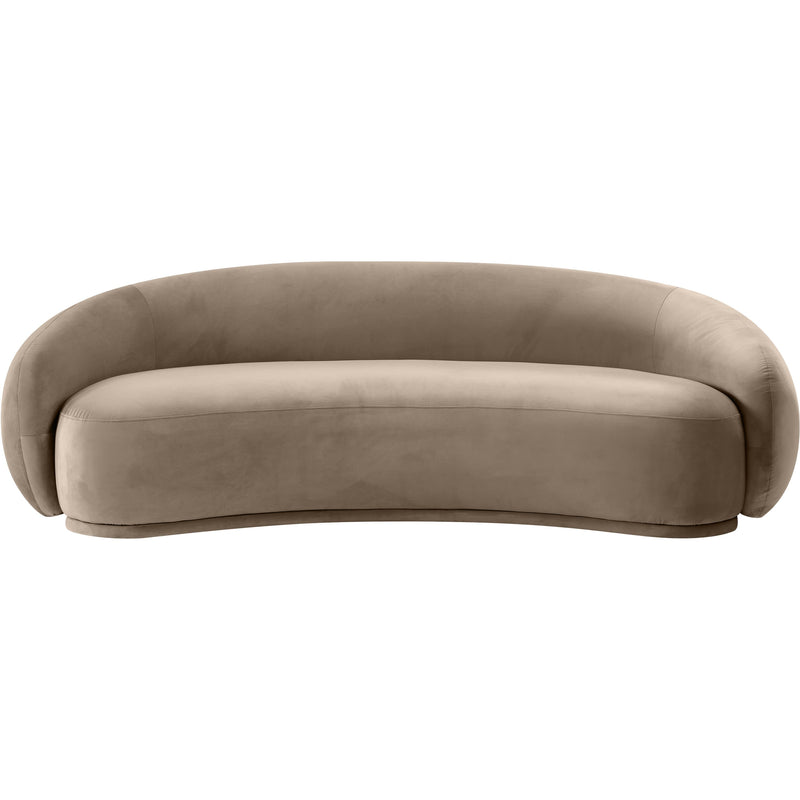 Meridian Emery Taupe Velvet Sofa IMAGE 3