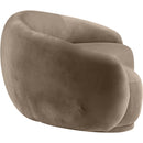 Meridian Emery Taupe Velvet Sofa IMAGE 4