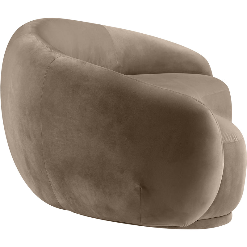 Meridian Emery Taupe Velvet Sofa IMAGE 4