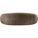 Meridian Emery Taupe Velvet Sofa IMAGE 5