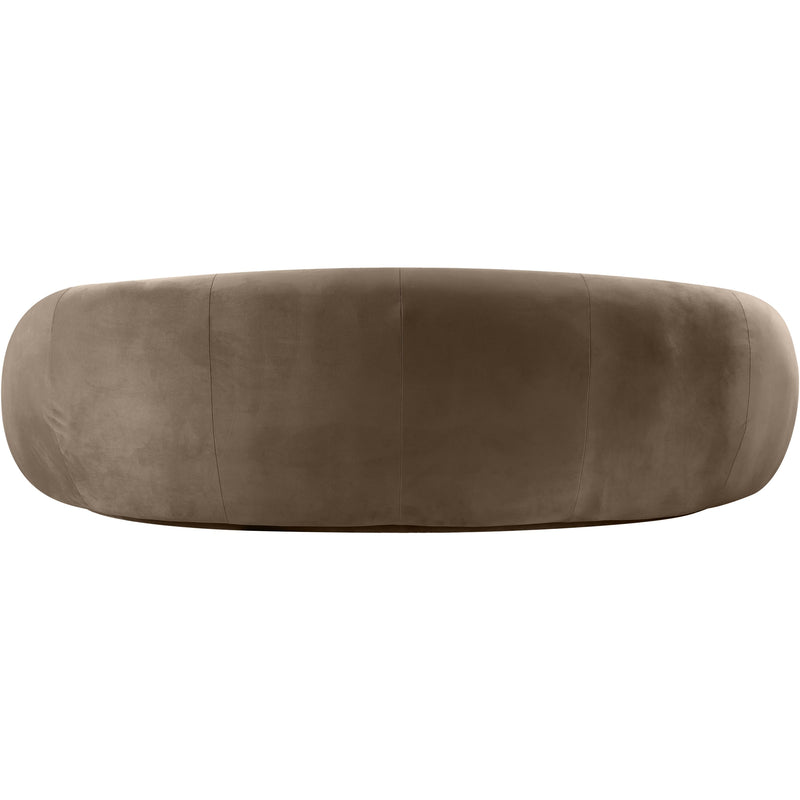 Meridian Emery Taupe Velvet Sofa IMAGE 5