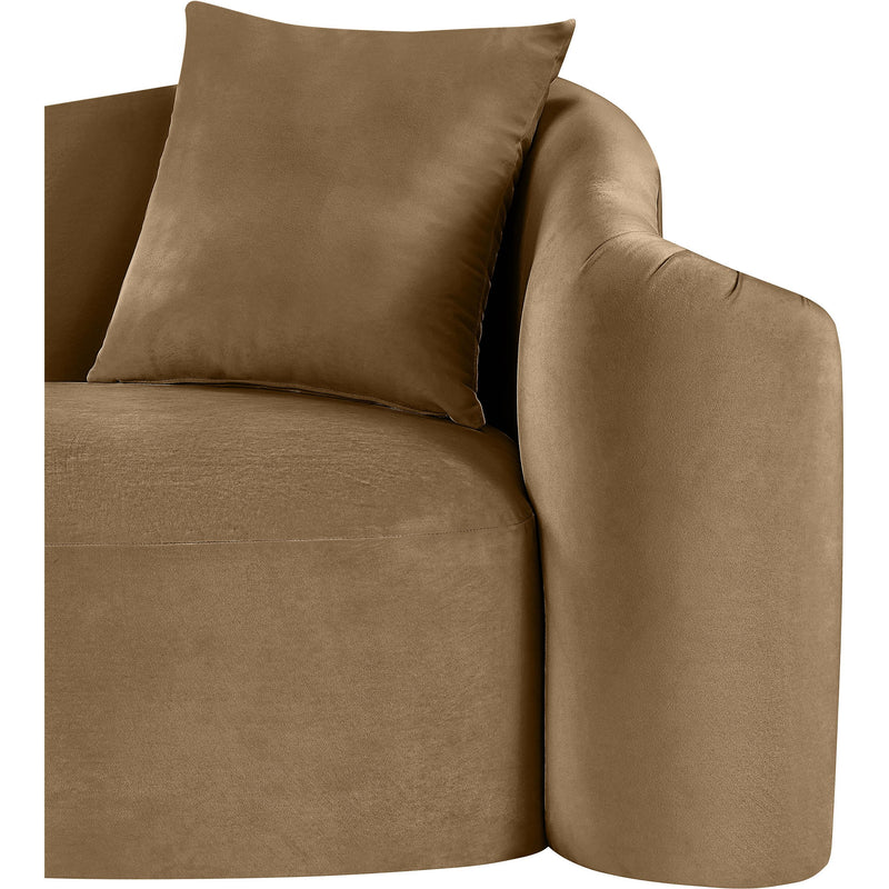 Meridian Destin Beige Velvet Chair IMAGE 11