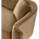 Meridian Destin Beige Velvet Chair IMAGE 12