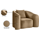 Meridian Destin Beige Velvet Chair IMAGE 18