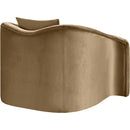 Meridian Destin Beige Velvet Chair IMAGE 6