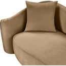 Meridian Destin Beige Velvet Loveseat IMAGE 13