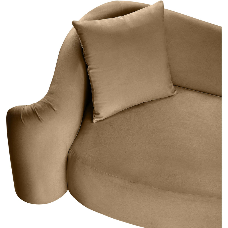 Meridian Destin Beige Velvet Sofa IMAGE 10