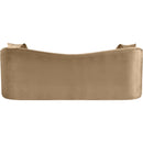 Meridian Destin Beige Velvet Sofa IMAGE 5