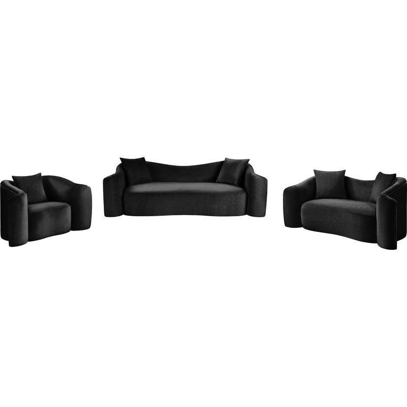 Meridian Destin Black Velvet Chair IMAGE 15
