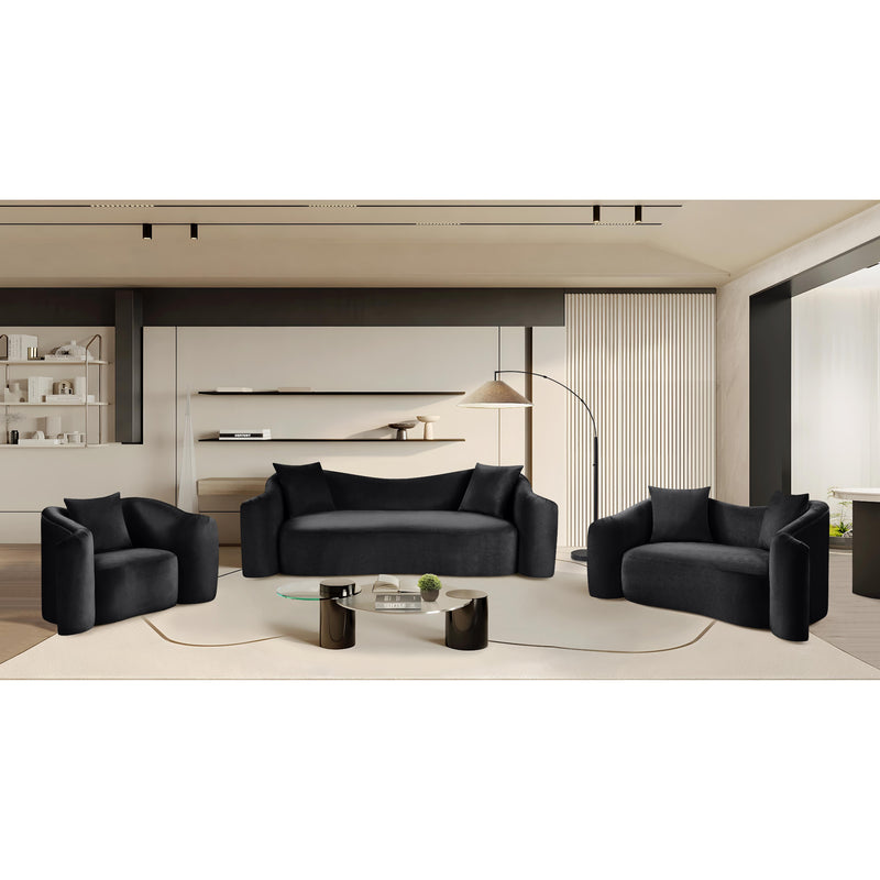 Meridian Destin Black Velvet Chair IMAGE 19