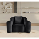 Meridian Destin Black Velvet Chair IMAGE 2