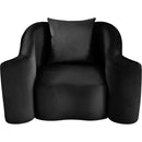 Meridian Destin Black Velvet Chair IMAGE 4