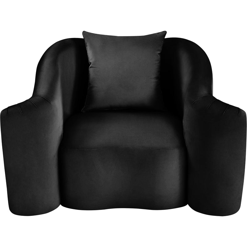 Meridian Destin Black Velvet Chair IMAGE 4