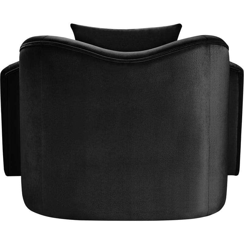 Meridian Destin Black Velvet Chair IMAGE 5