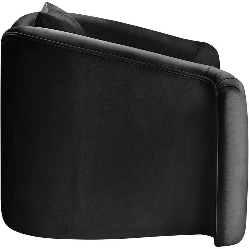 Meridian Destin Black Velvet Chair IMAGE 7