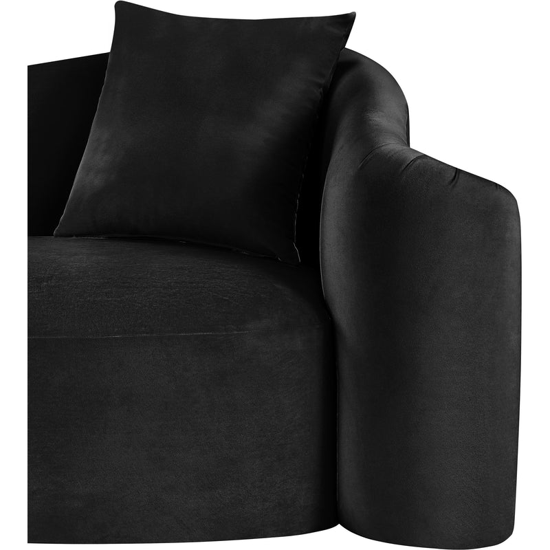 Meridian Destin Black Velvet Sofa IMAGE 11
