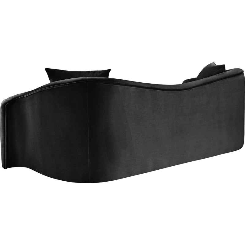 Meridian Destin Black Velvet Sofa IMAGE 6