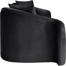 Meridian Destin Black Velvet Sofa IMAGE 7
